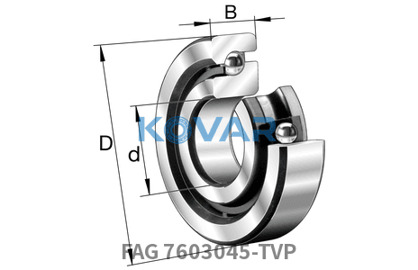 FAG FAG 7603045-TVP Axial angular contact bearing
