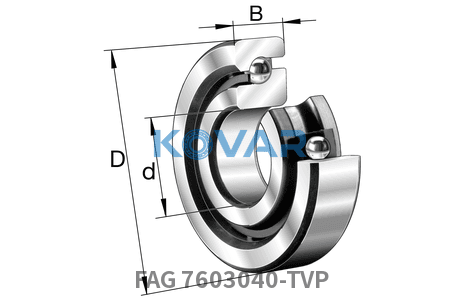 FAG FAG 7603040-TVP Axial angular contact bearing