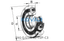 FAG FAG QJ214-XL-TVP-C3 Four point contact bearing