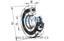 FAG FAG QJ209-XL-TVP-C3 Four point contact bearing