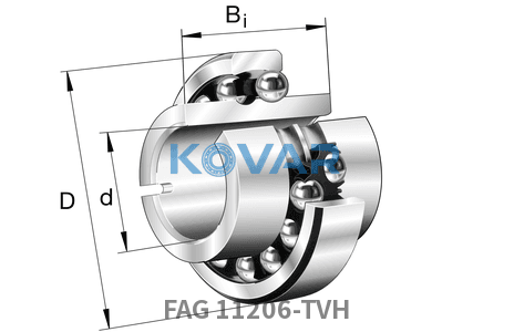 FAG FAG 11206-TVH Self-aligning ball bearing