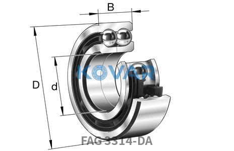 FAG FAG 3314-DA Angular contact ball bearing