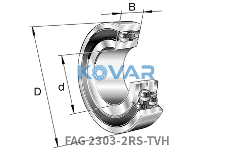FAG FAG 2303-2RS-TVH Self-aligning ball bearing