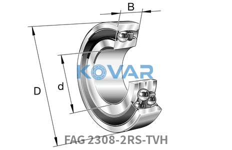 FAG FAG 2308-2RS-TVH Self-aligning ball bearing