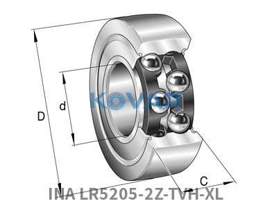 INA INA LR5205-2Z-TVH-XL Track rollers