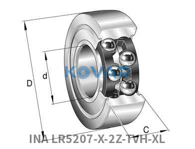 INA INA LR5207-X-2Z-TVH-XL Track rollers