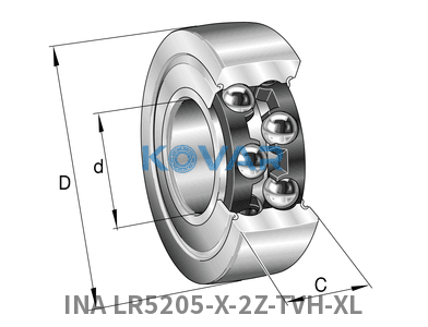 INA INA LR5205-X-2Z-TVH-XL Track rollers