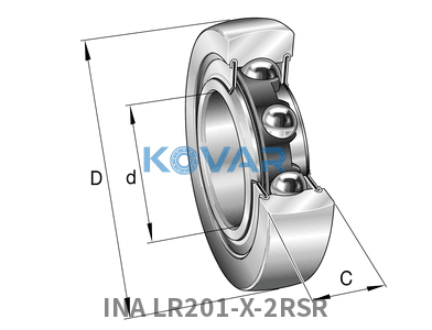 INA INA LR201-X-2RSR Track rollers