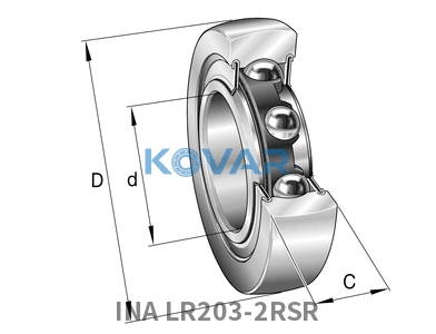 INA INA LR203-2RSR Track rollers