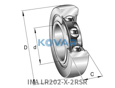 INA INA LR202-X-2RSR Track rollers