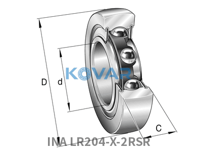 INA INA LR204-X-2RSR Track rollers