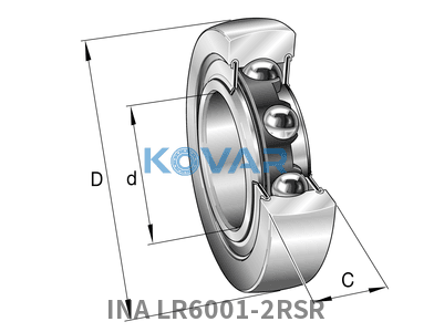INA INA LR6001-2RSR Track rollers