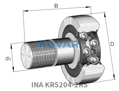 INA INA KR5204-2RS Stud type track rollers