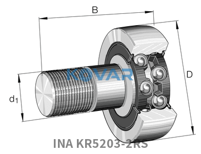 INA INA KR5203-2RS Stud type track rollers
