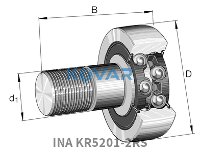 INA INA KR5201-2RS Stud type track rollers