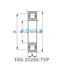 FAG FAG 20206-TVP Barrel roller bearings