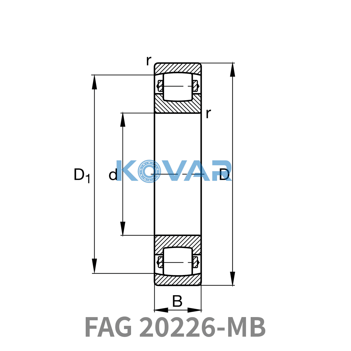 FAG FAG 20226-MB Barrel roller bearings