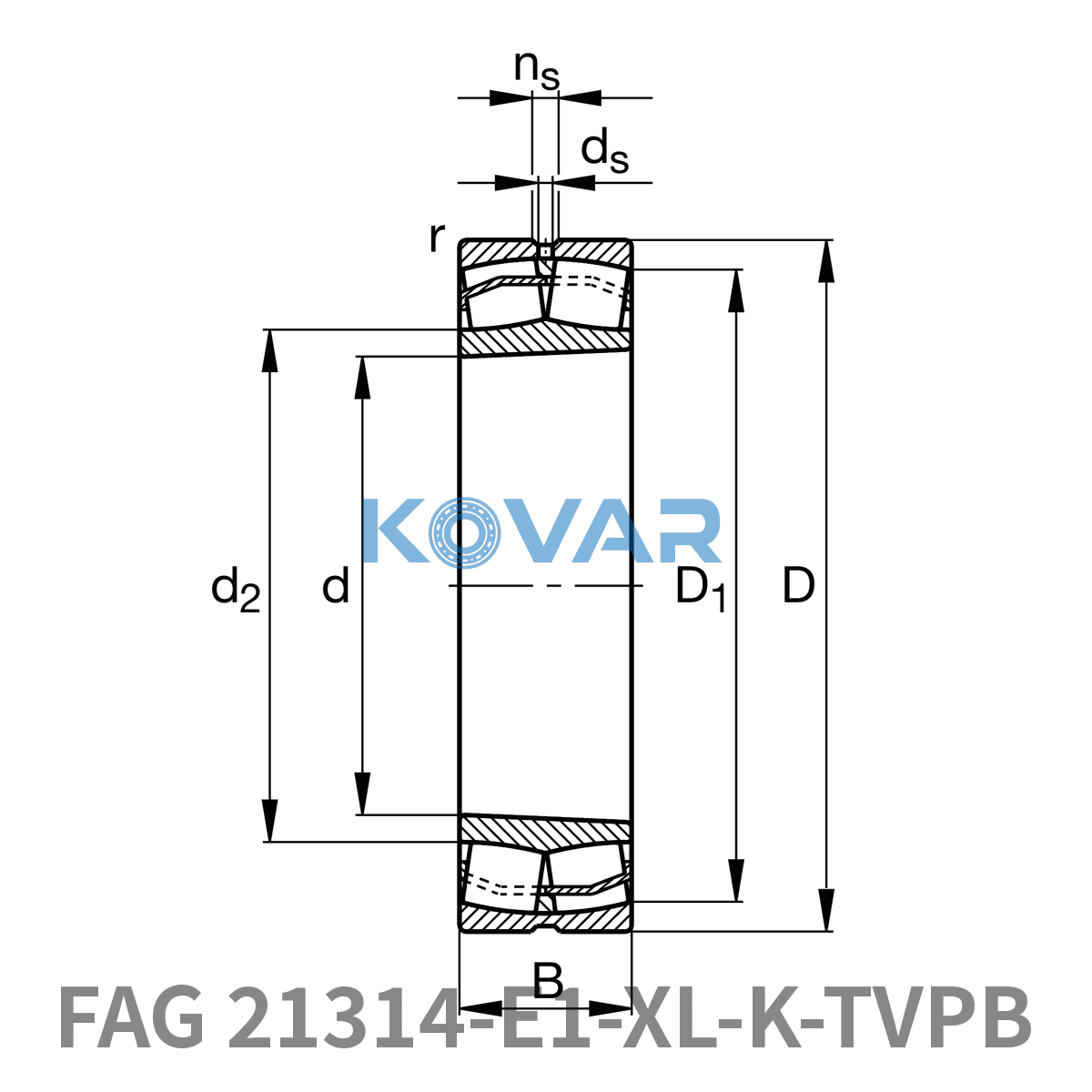 FAG FAG 21314-E1-XL-K-TVPB Spherical roller bearings