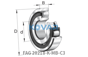 FAG FAG 20218-K-MB-C3 Barrel roller bearings
