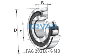 FAG FAG 20218-K-MB Barrel roller bearings