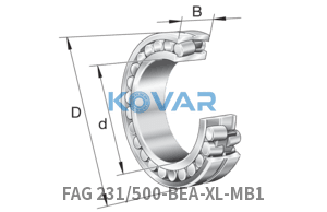FAG FAG 231/500-BEA-XL-MB1 Spherical roller bearings