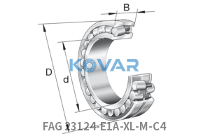 FAG FAG 23124-E1A-XL-M-C4 Spherical roller bearings