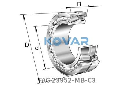 FAG FAG 23952-MB-C3 Spherical roller bearings