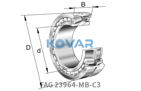 FAG FAG 23964-MB-C3 Spherical roller bearings