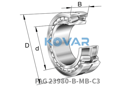 FAG FAG 23980-B-MB-C3 Spherical roller bearings