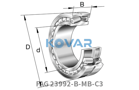 FAG FAG 23992-B-MB-C3 Spherical roller bearings