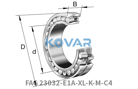 FAG FAG 23032-E1A-XL-K-M-C4 Spherical roller bearings