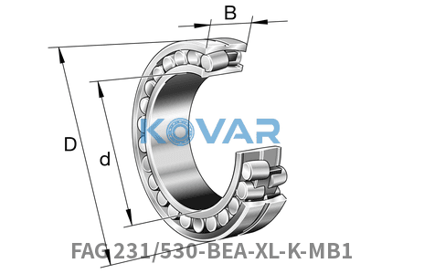 FAG FAG 231/530-BEA-XL-K-MB1 Spherical roller bearings