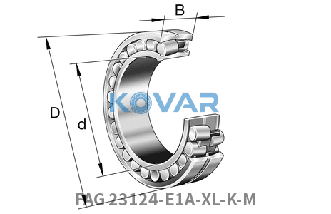 FAG FAG 23124-E1A-XL-K-M Spherical roller bearings