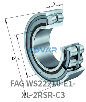 FAG FAG WS22210-E1-XL-2RSR-C3 Spherical roller bearings