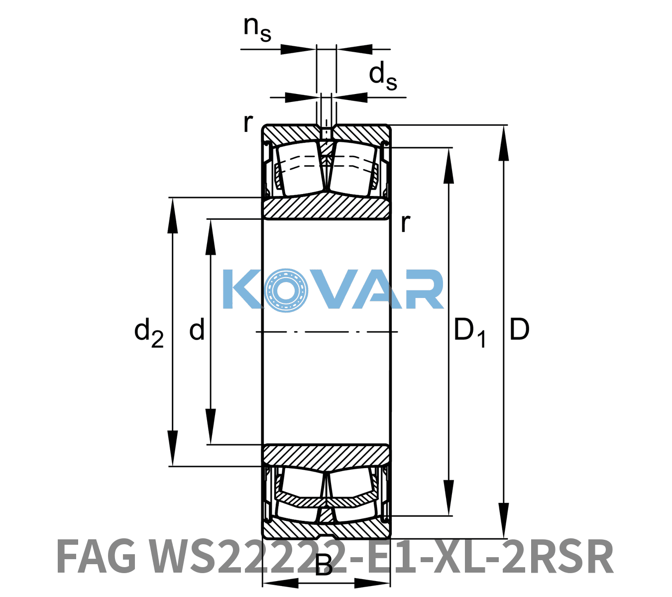 FAG FAG WS22222-E1-XL-2RSR Spherical roller bearings