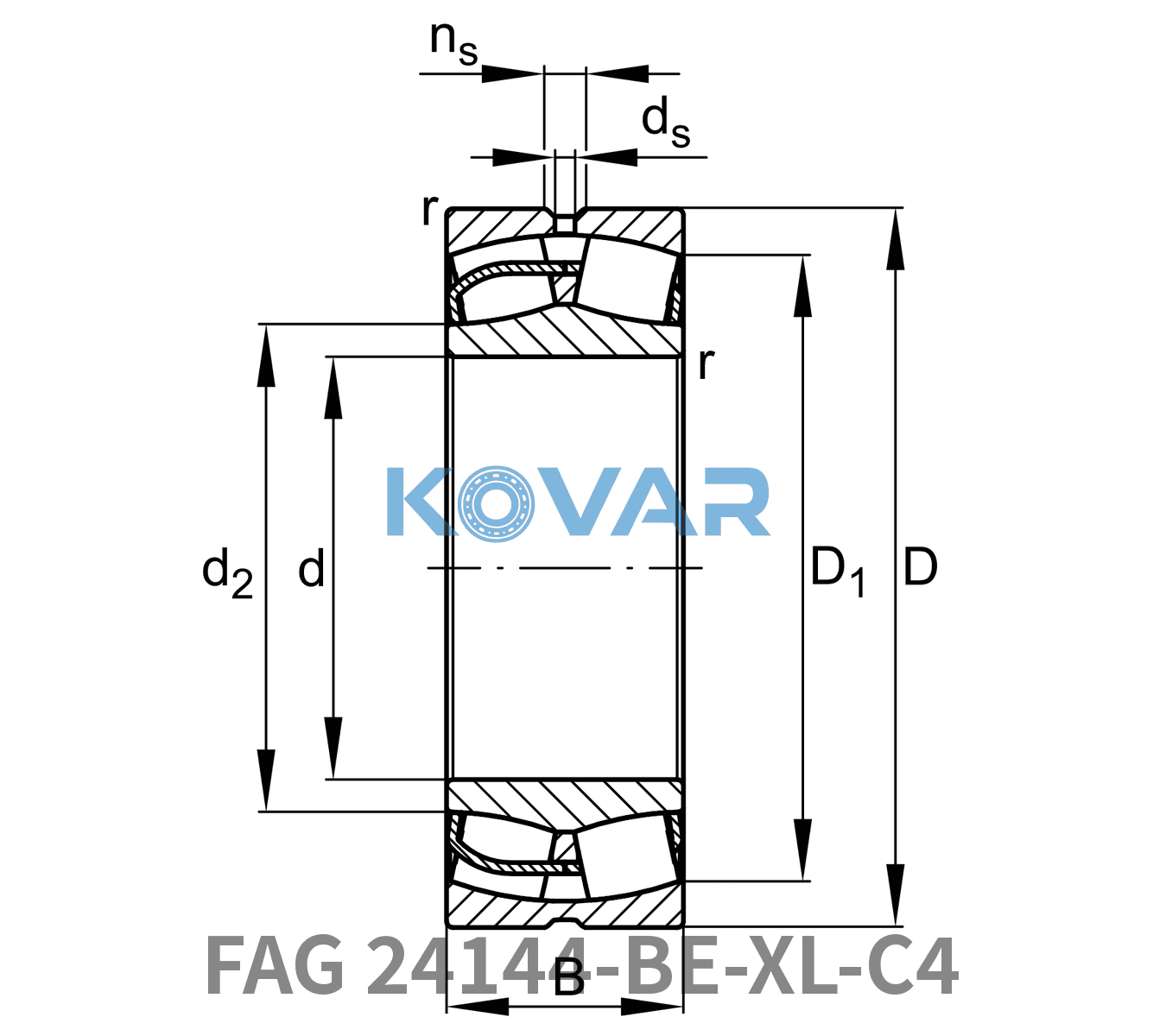 FAG FAG 24144-BE-XL-C4 Spherical roller bearings