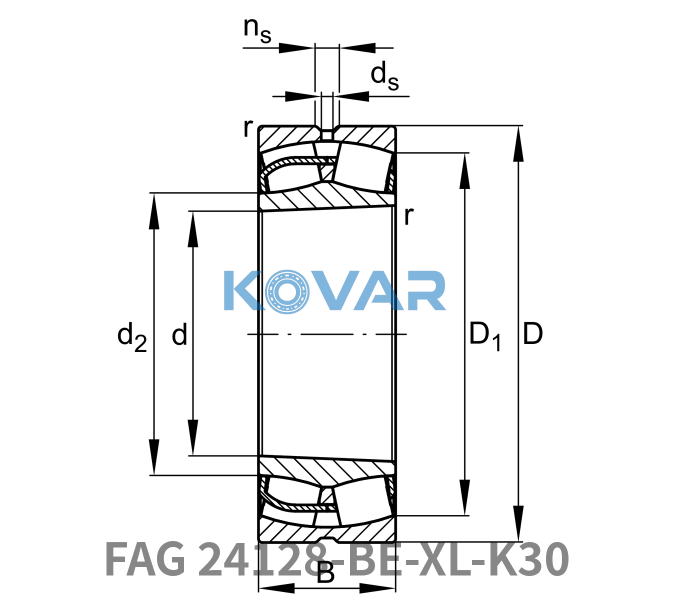 FAG FAG 24128-BE-XL-K30 Spherical roller bearings