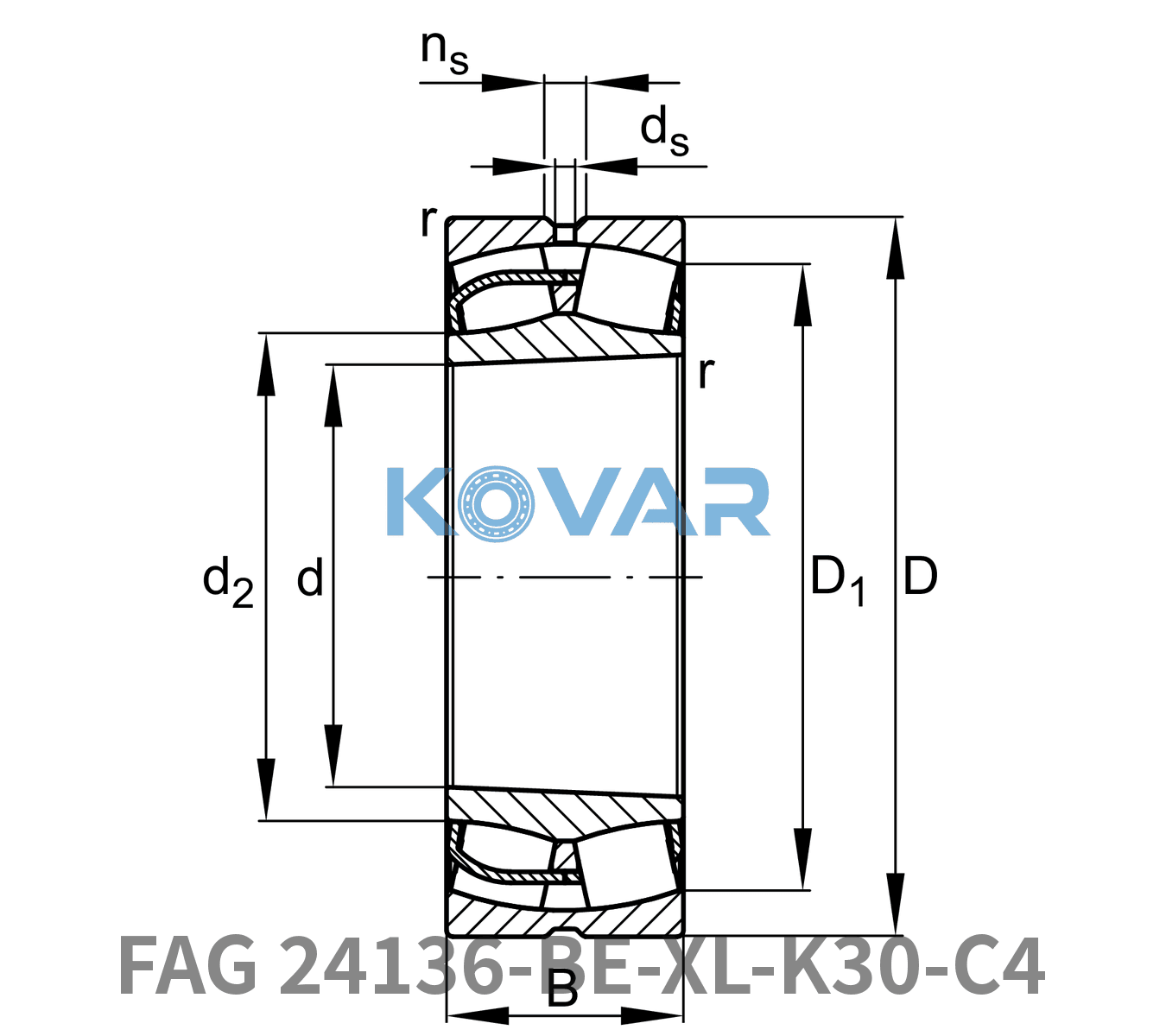 FAG FAG 24136-BE-XL-K30-C4 Spherical roller bearings