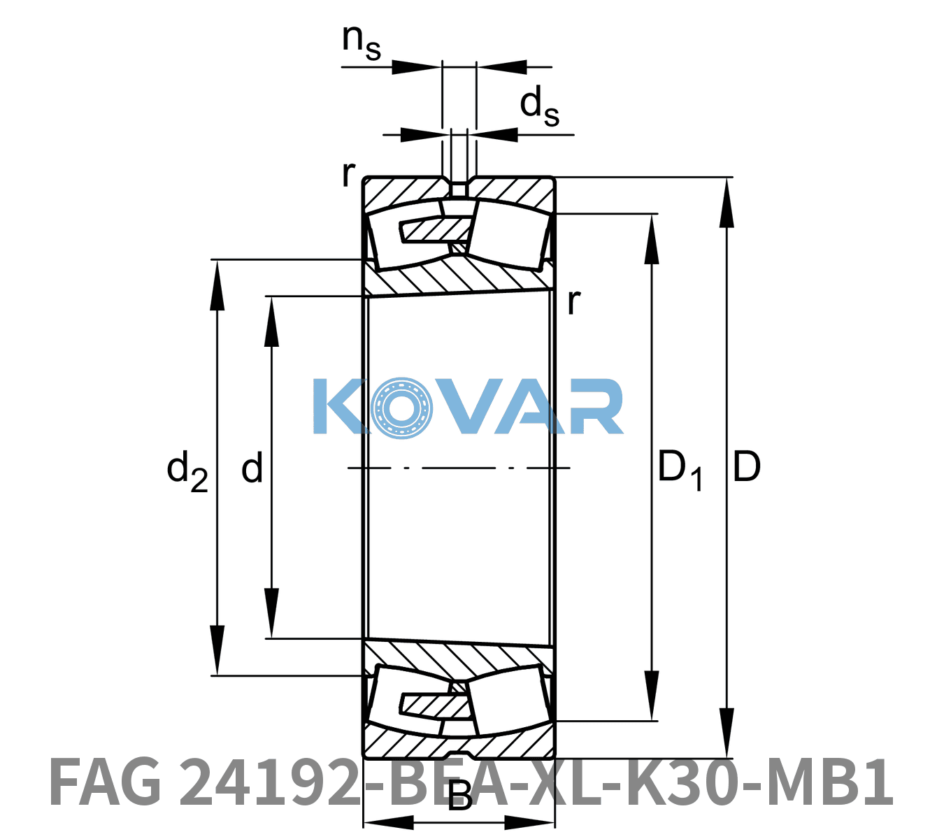 FAG FAG 24192-BEA-XL-K30-MB1 Spherical roller bearings