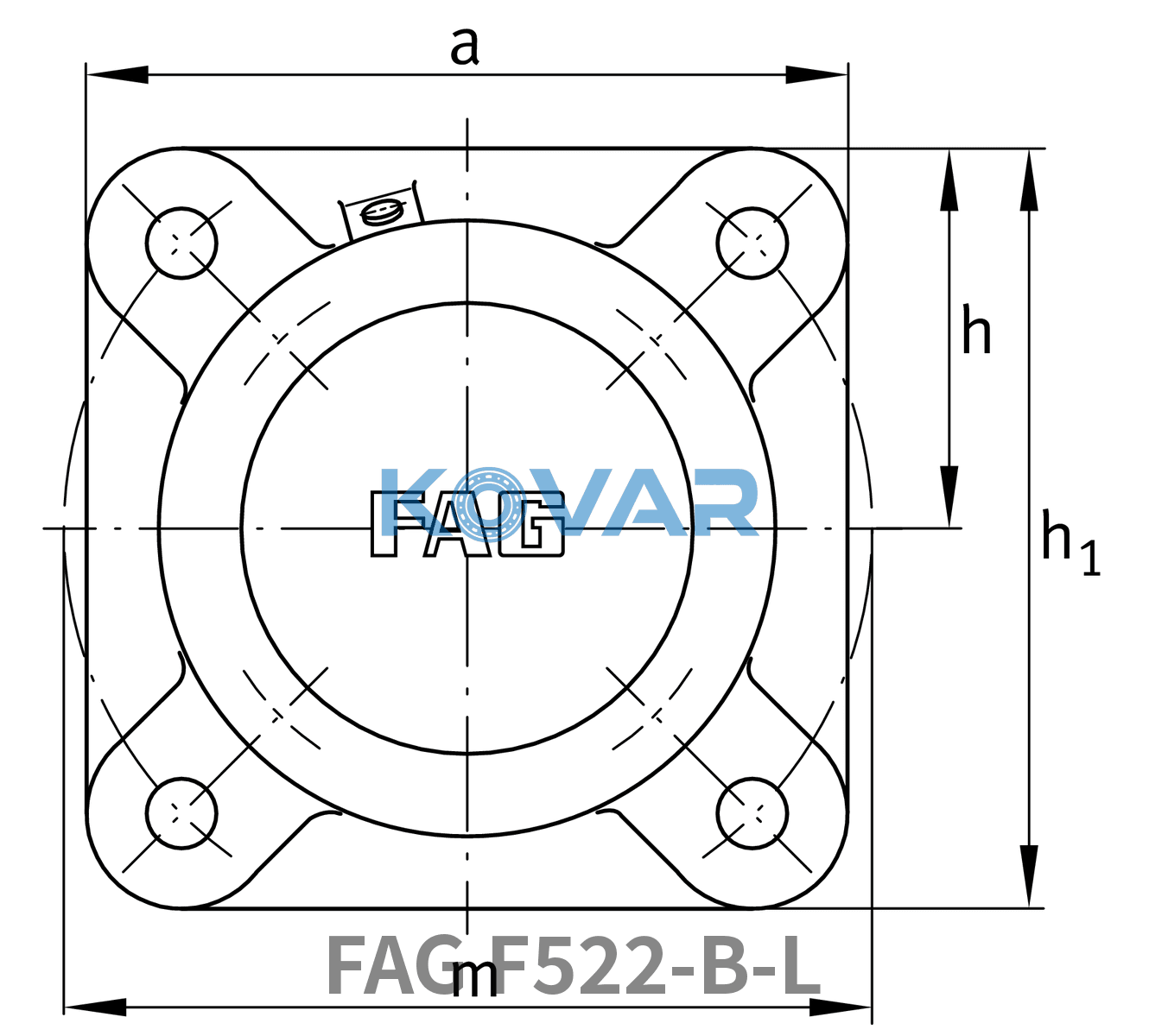 FAG FAG F522-B-L Flanged housings
