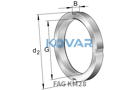 FAG FAG KM28 Nuts