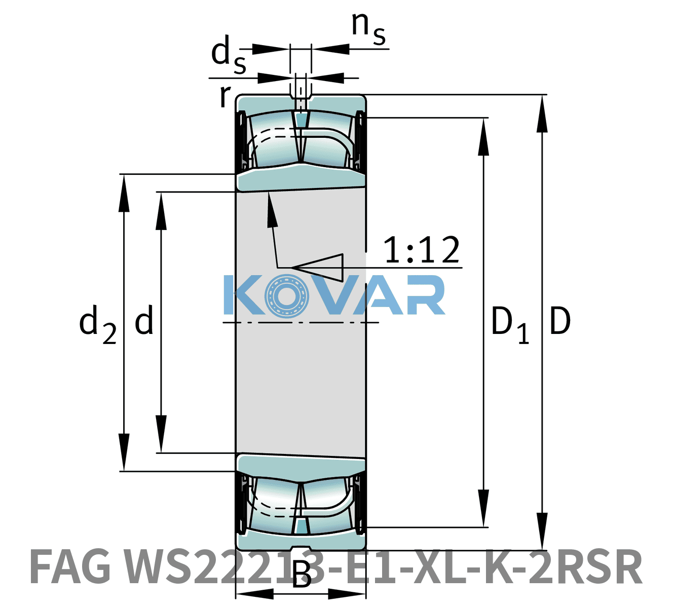 FAG FAG WS22213-E1-XL-K-2RSR Spherical roller bearings