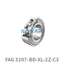 FAG FAG 3207-BD-XL-2Z-C3 Angular contact ball bearing
