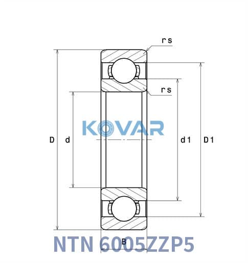 NTN 6005ZZP5 NTN 6005ZZP5 Deep Groove Ball Bearing