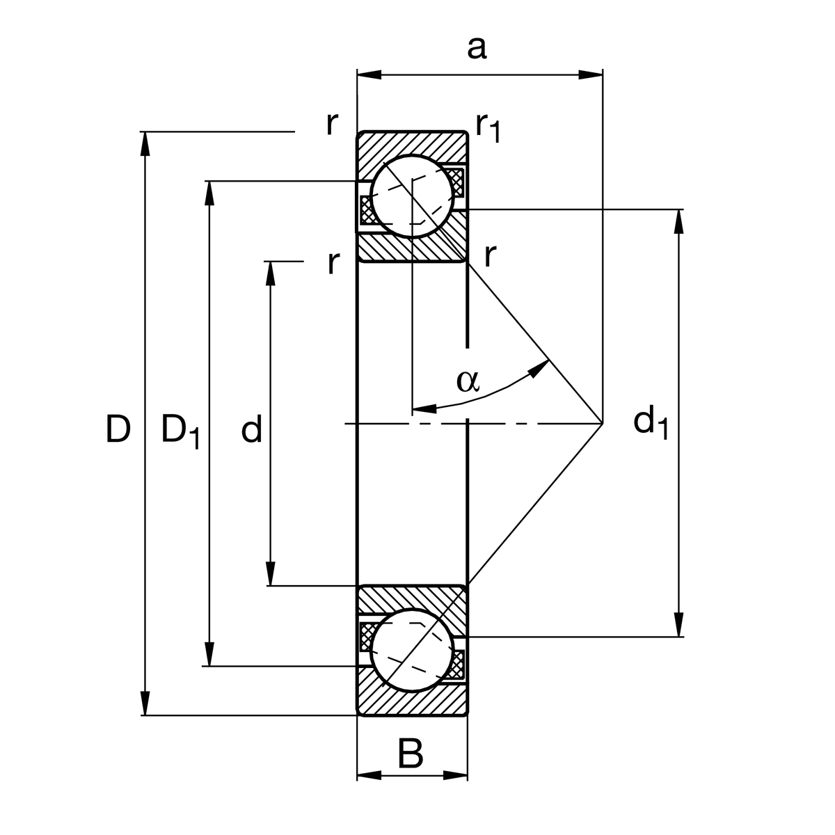 FAG FAG 7207-B-XL-JP-UA Angular Contact Ball Bearings