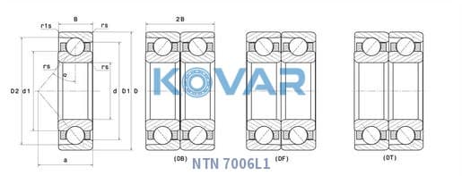NTN 7006L1 NTN 7006L1 Angular Contact Ball Bearing