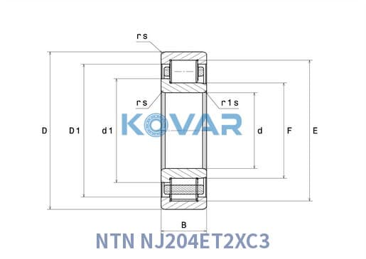 NTN NJ204ET2XC3 NTN NJ204ET2XC3 Cylindrical Roller Bearing