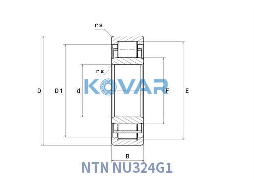 NTN NU324G1 NTN NU324G1 Cylindrical Roller Bearing