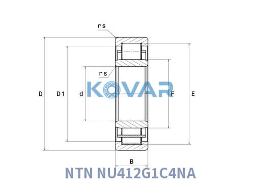 NTN NU412G1C4NA NTN NU412G1C4NA Cylindrical Roller Bearing