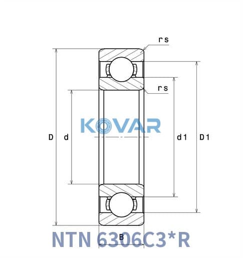 NTN 6306C3*R NTN 6306C3*R Deep Groove Ball Bearing